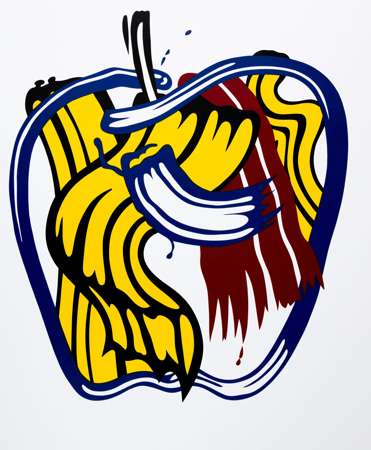 Roy LICHTENSTEIN : Apple - Affiche