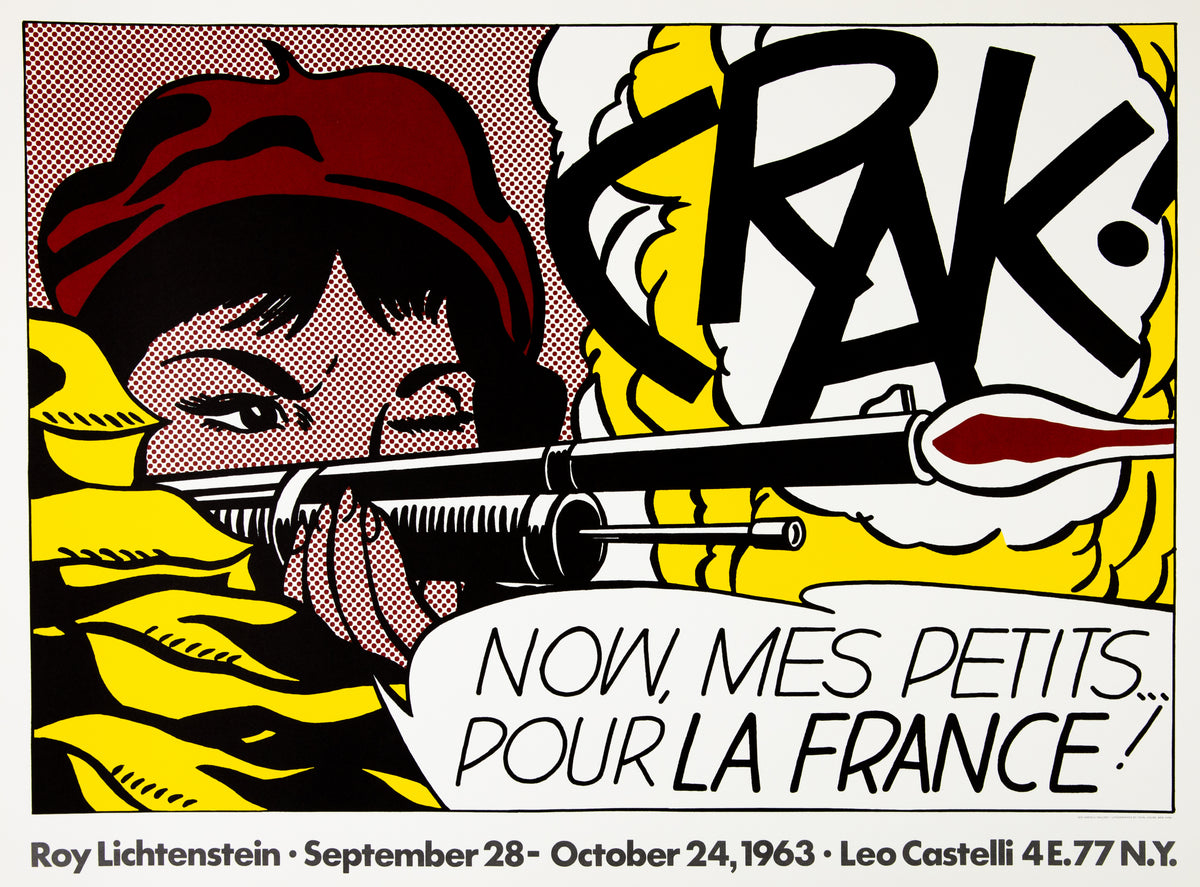 Roy LICHTENSTEIN : Crak ! - Lithographie