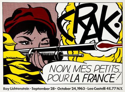 Roy LICHTENSTEIN : Crak ! - Lithographie