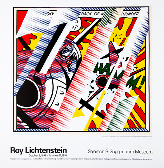 Roy LICHTENSTEIN : Reflections Whaam ! - Lithographie offset en couleurs