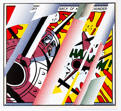 Roy LICHTENSTEIN : Reflections Whaam ! - Lithographie offset en couleurs