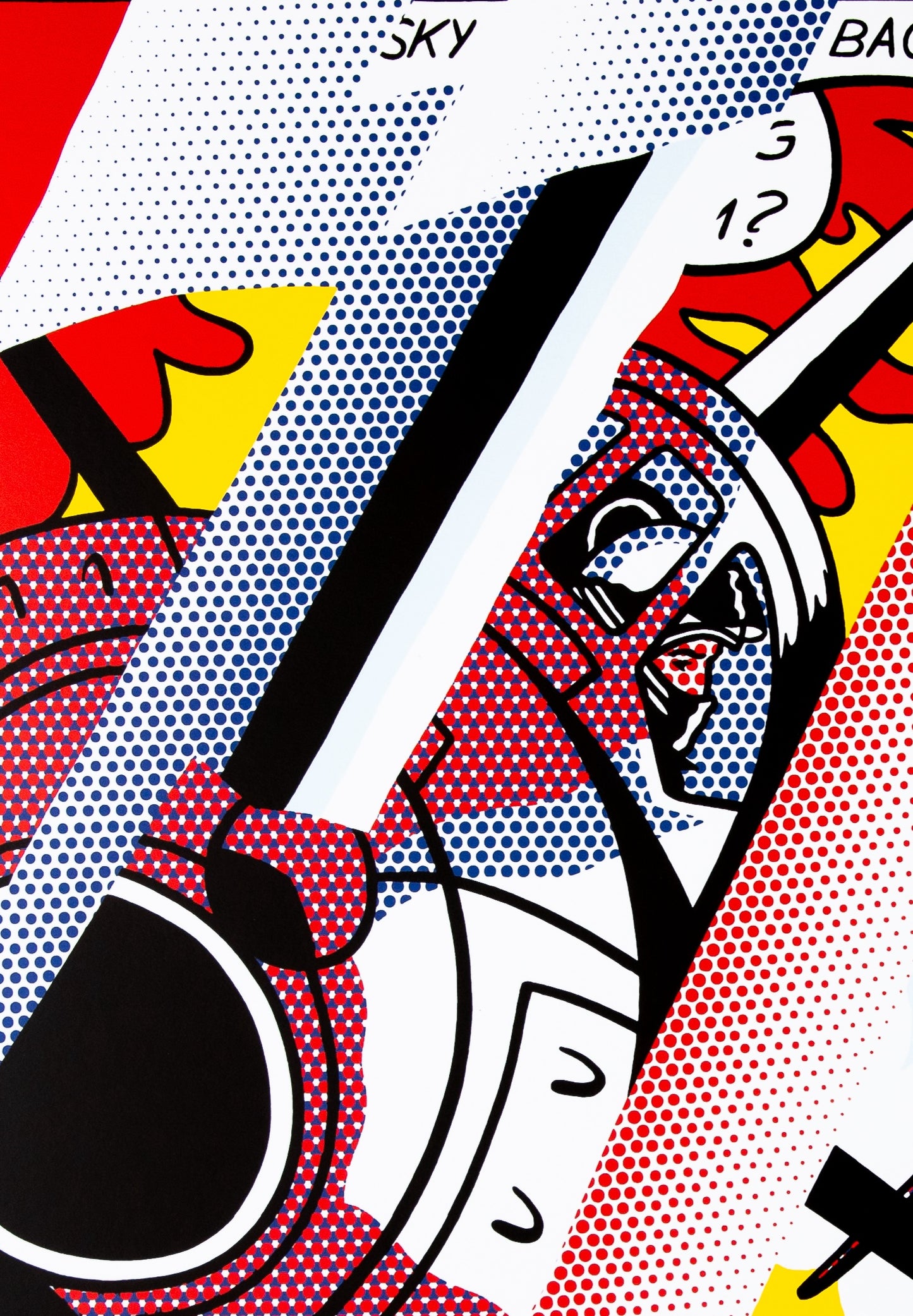 Roy LICHTENSTEIN : Reflections Whaam ! - Lithographie offset en couleurs