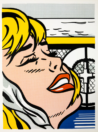 Roy LICHTENSTEIN : Shipboard girl - Lithographie
