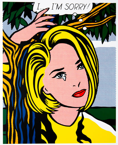Roy LICHTENSTEIN : I...I'm Sorry ! - Lithographie