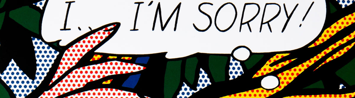 Roy LICHTENSTEIN : I...I'm Sorry ! - Lithographie
