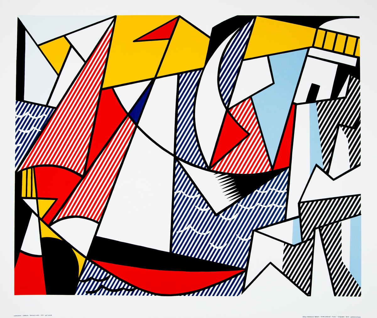 Roy LICHTENSTEIN : Sailboats - Lithographie