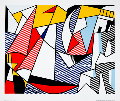 Roy LICHTENSTEIN : Sailboats - Lithographie