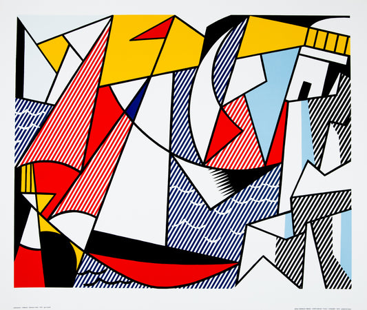 Roy LICHTENSTEIN : Sailboats - Lithographie
