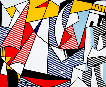 Roy LICHTENSTEIN : Sailboats - Lithographie