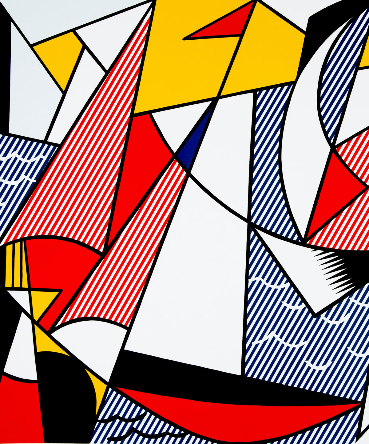 Roy LICHTENSTEIN : Sailboats - Lithographie