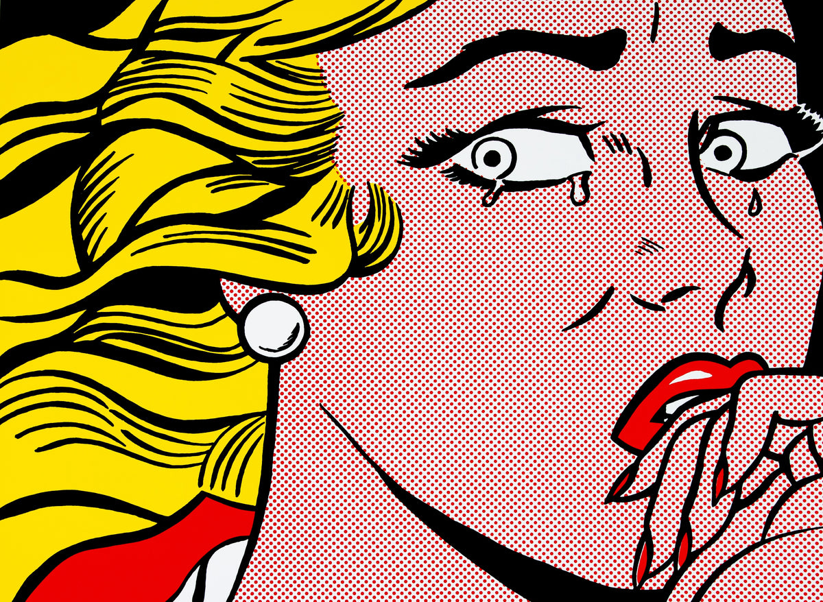 Roy LICHTENSTEIN : Crying girl - Lithographie