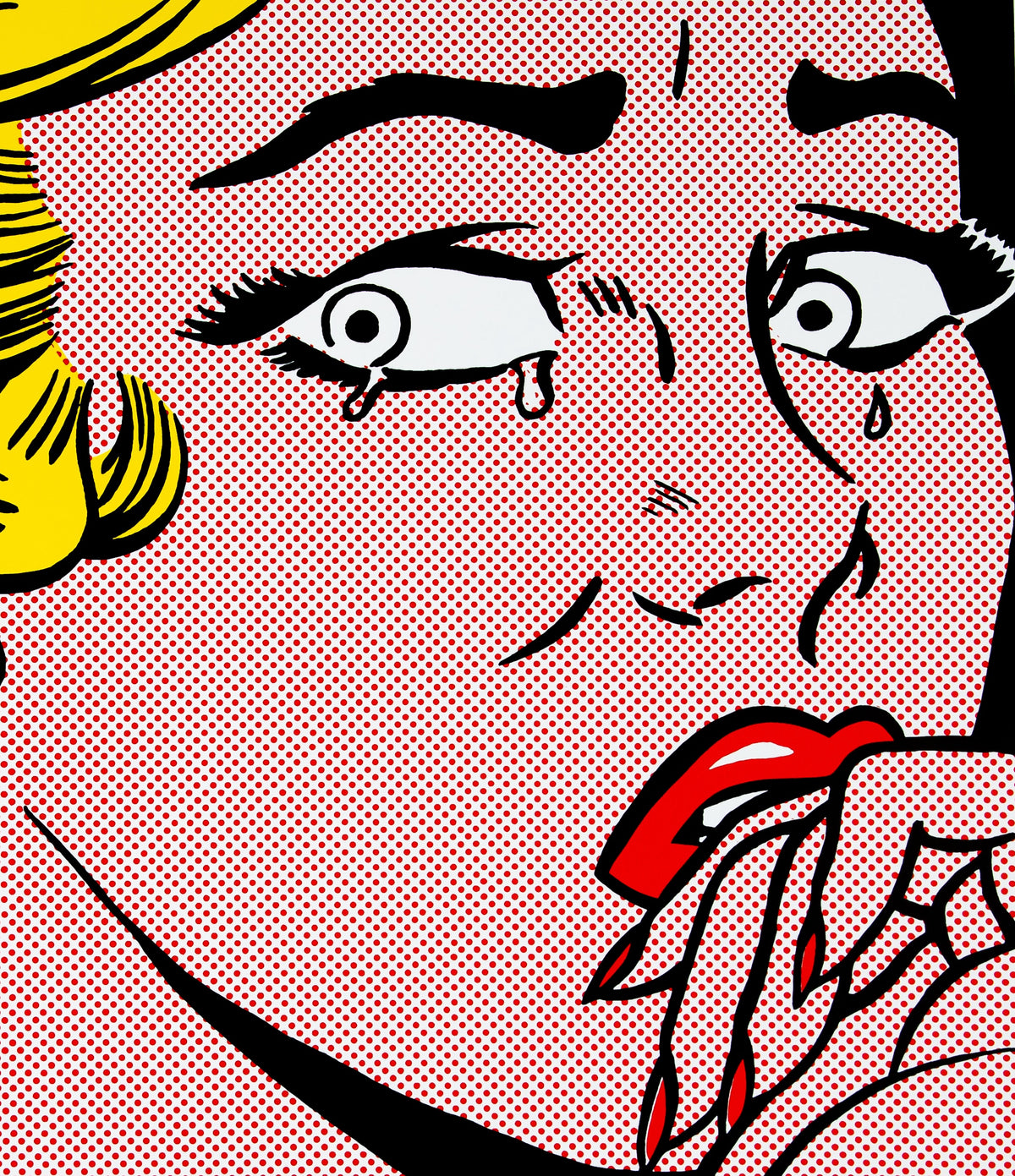 Roy LICHTENSTEIN : Crying girl - Lithographie