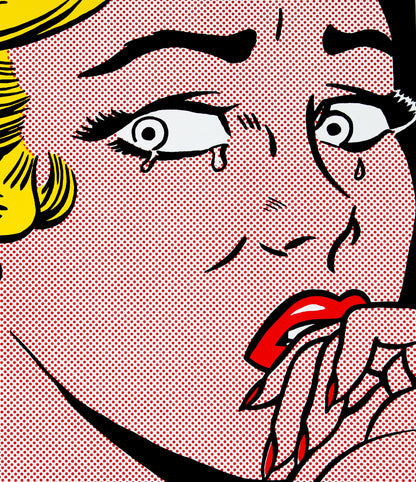 Roy LICHTENSTEIN : Crying girl - Lithographie