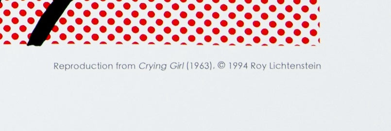 Roy LICHTENSTEIN : Crying girl - Lithographie