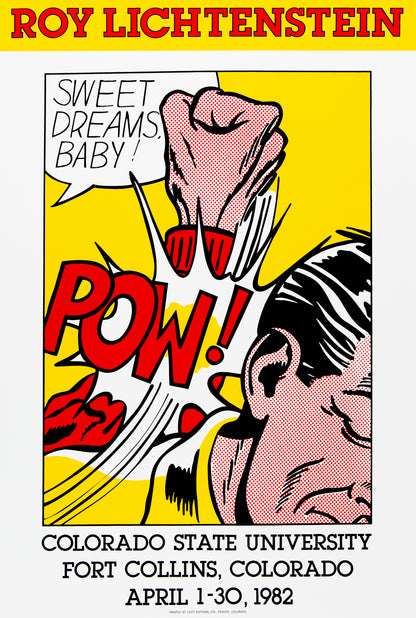 Roy LICHTENSTEIN : Sweet dreams baby ! - Affiche