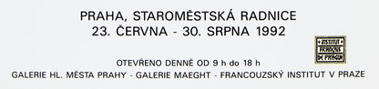 Alexander CALDER : Mobiles Exposition à Prague - Lithographie originale