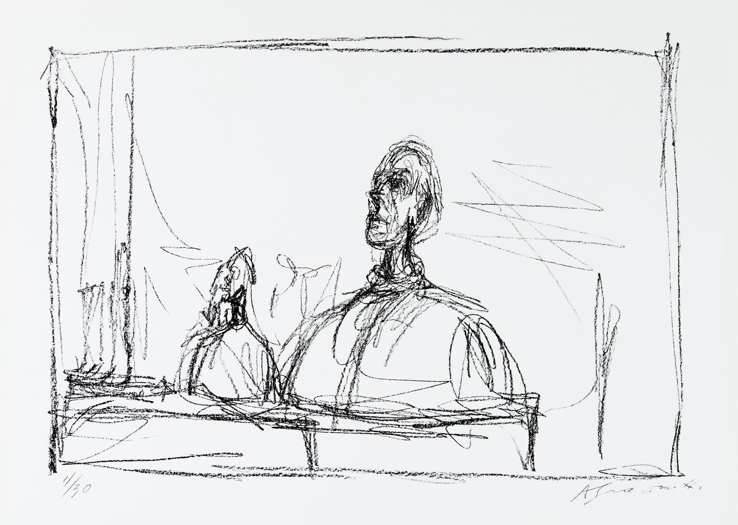 Alberto GIACOMETTI : Les Ateliers de la modernité - Affiche originale signée