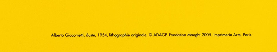Alberto GIACOMETTI : Les Ateliers de la modernité - Affiche originale signée