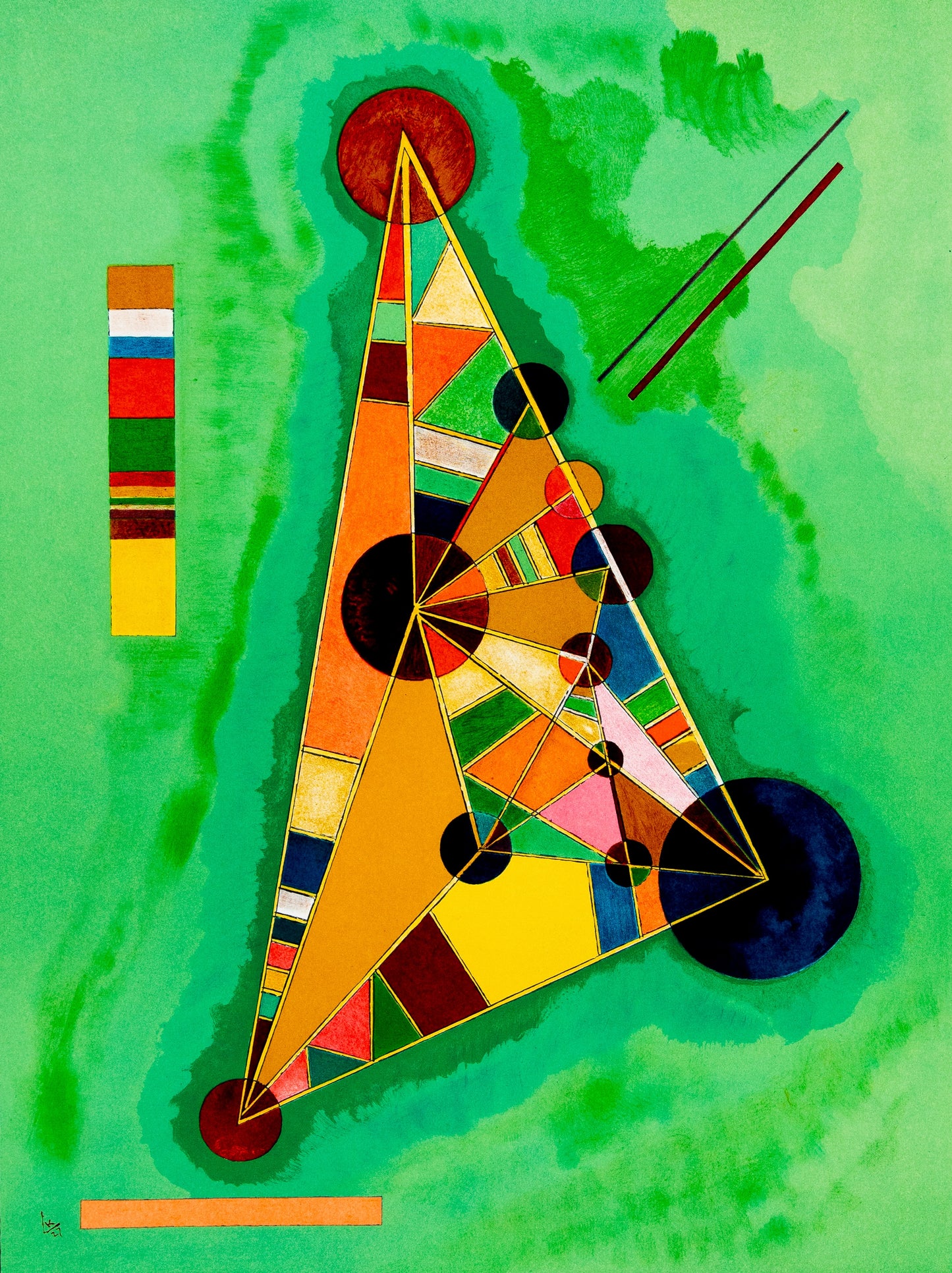 Vassily KANDINSKY : Exposition "Bauhaus De Dessau" - Lithographie signée