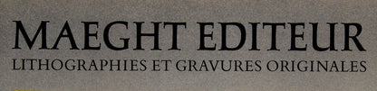 Georges BRAQUE : Zurich - Affiche originale en couleurs