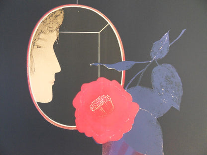 Pierre GARCIA FONS : Femme à la rose - Lithographie originale signée