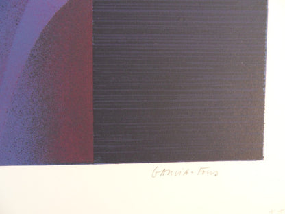 Pierre GARCIA FONS : Femme à la rose - Lithographie originale signée