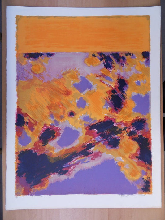 Maurice Elie SARTHOU : Les Algues noires - Lithographie originale signée
