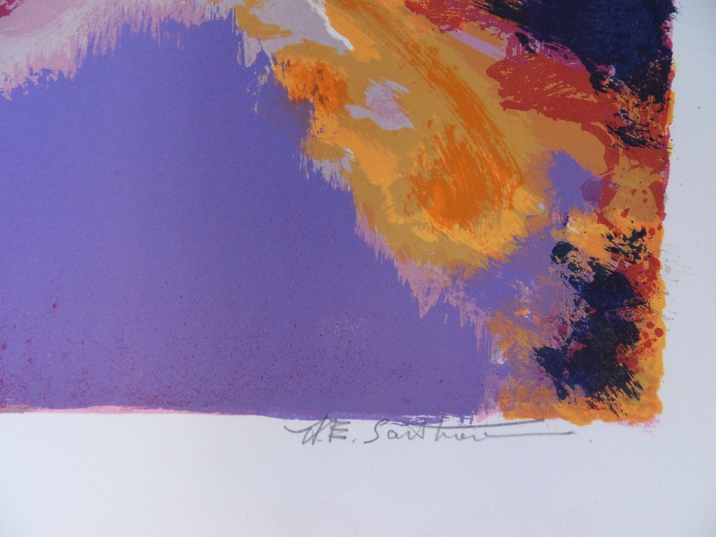 Maurice Elie SARTHOU : Les Algues noires - Lithographie originale signée