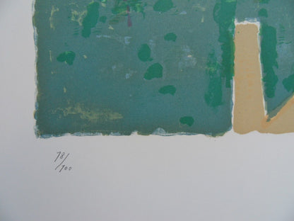 Masaaki KUWAHARA : Les gondoles de Venise - Lithographie originale signée