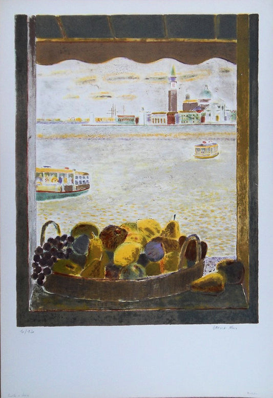 Pierre GARCIA FONS : Vue de Venise - Lithographie originale signée