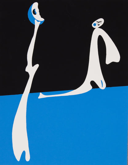 Joan MIRO: Personaje a la luz de la luna, Serigrafía
