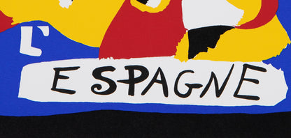 Joan MIRO: Ayuda a España, Serigrafía firmada