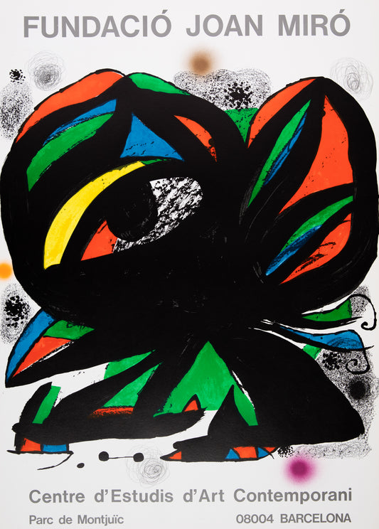 Joan MIRO : Expo 76 Fundacio Joan Miro - Affiche en lithographie originale