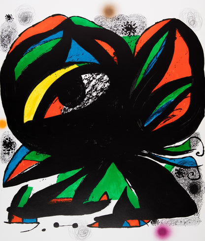 Joan MIRO : Expo 76 Fundacio Joan Miro - Affiche en lithographie originale