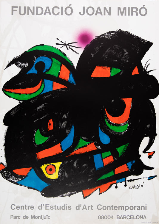 Joan MIRO : Expo 76 Fundacio Joan Miro - Affiche en lithographie originale signée