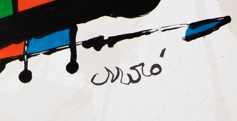 Joan MIRO : Expo 76 Fundacio Joan Miro - Affiche en lithographie originale signée