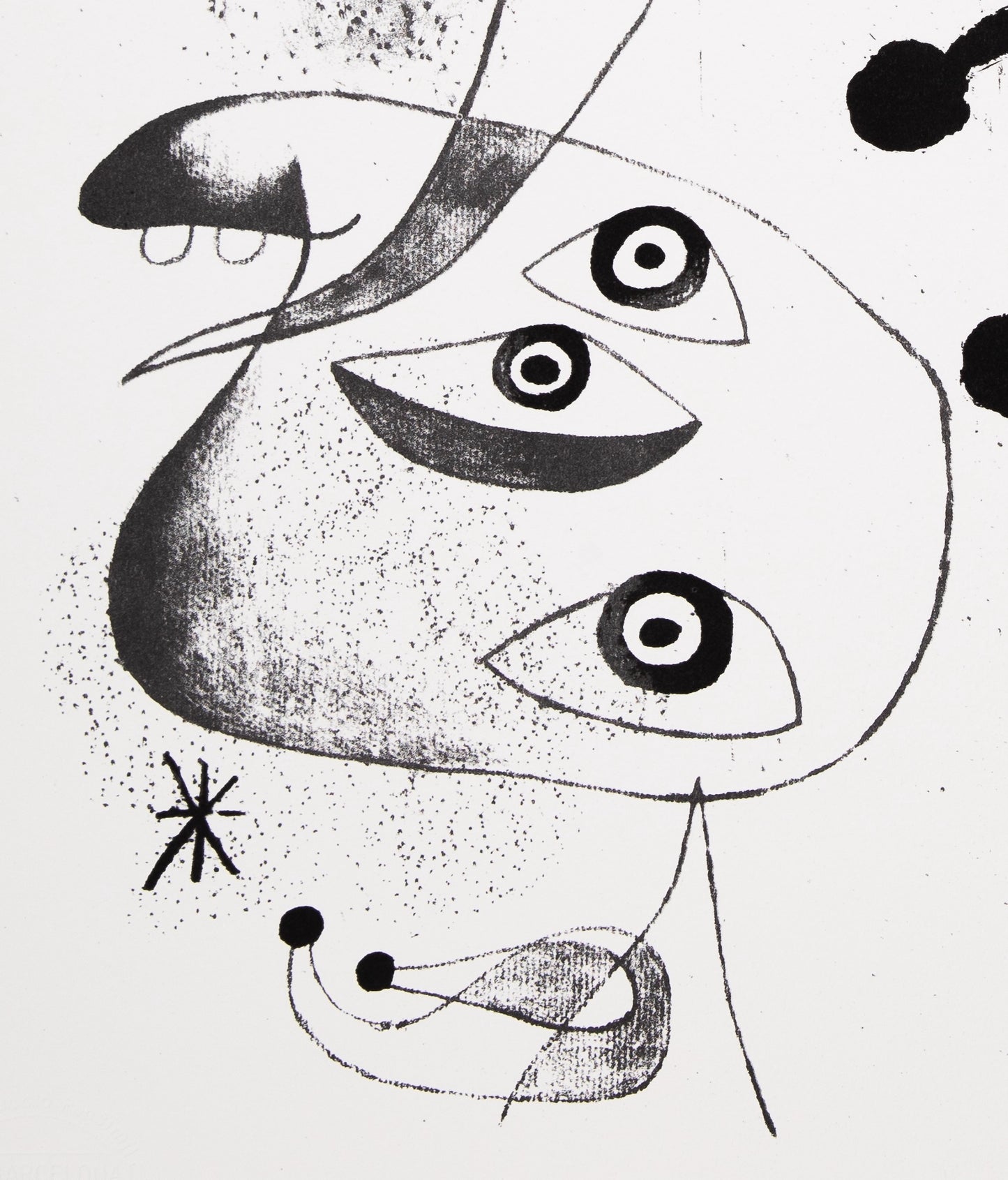 Joan MIRO : Barcelona, Personnages joyeux - Sérigraphie signée