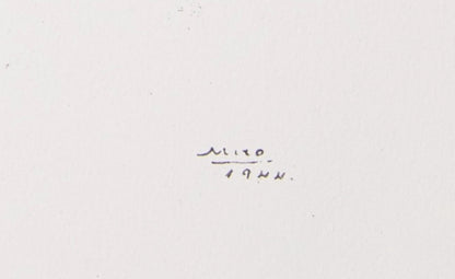 Joan MIRO : Barcelona, Personnages joyeux - Sérigraphie signée