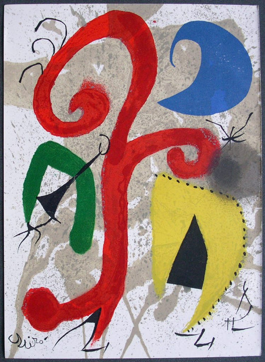 Joan MIRO : Jardin au clair de lune - Lithographie originale signée