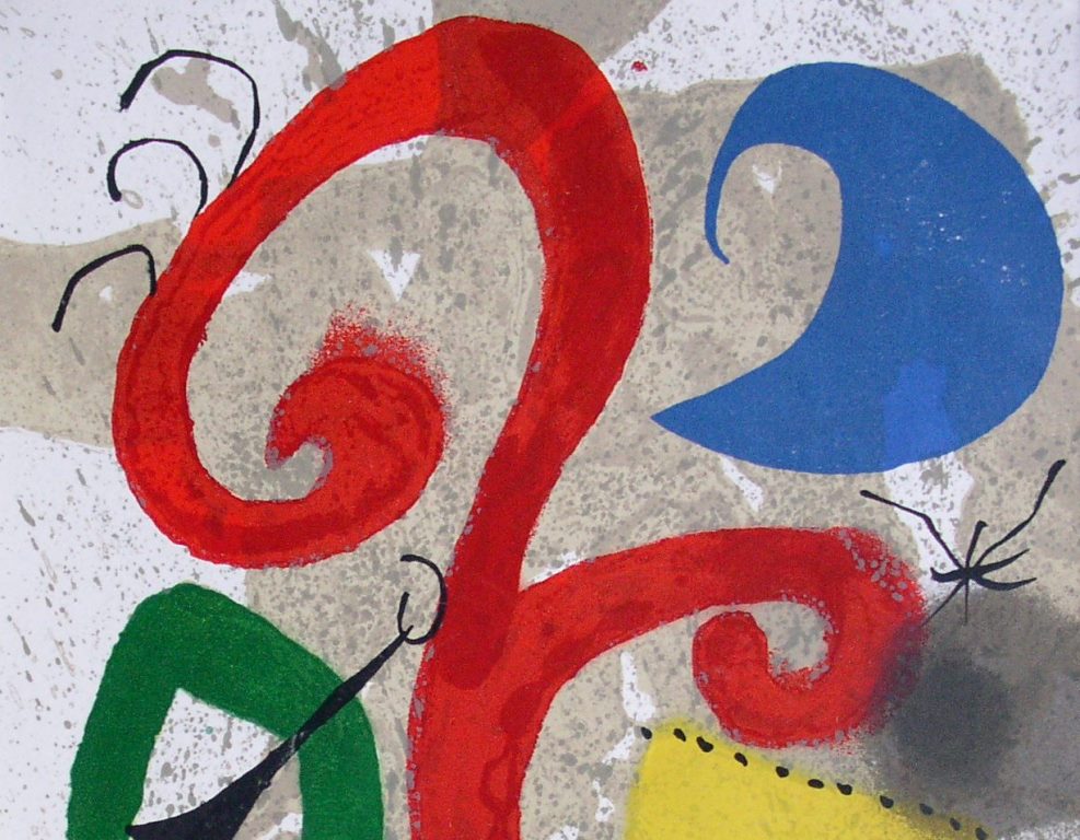 Joan MIRO : Jardin au clair de lune - Lithographie originale signée