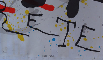 Joan MIRO : Sobreteixims - Affiche en lithographie originale signée