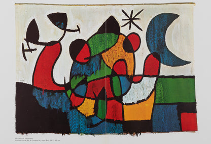 Joan MIRO : Tapis de Tarragona XII - Lithographie en couleurs