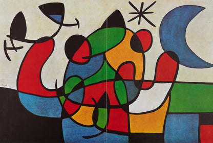 Joan MIRO : Tapis de Tarragona XIII - Lithographie en couleurs