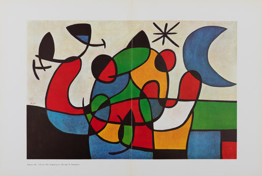Joan MIRO : Tapis de Tarragona XIII - Lithographie en couleurs