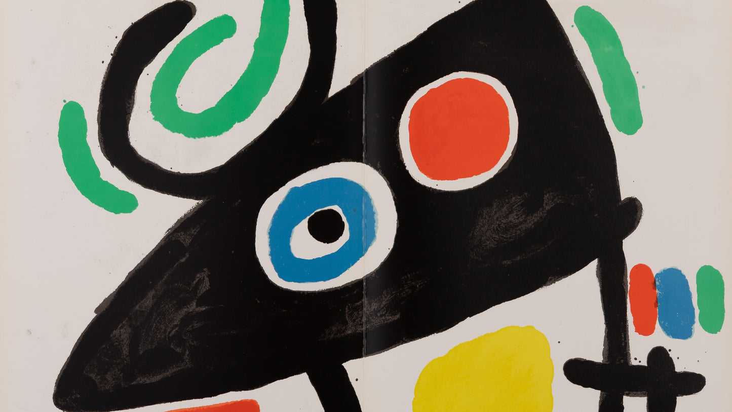 Joan MIRO : Tapis de Tarragona IV - Lithographie en couleurs