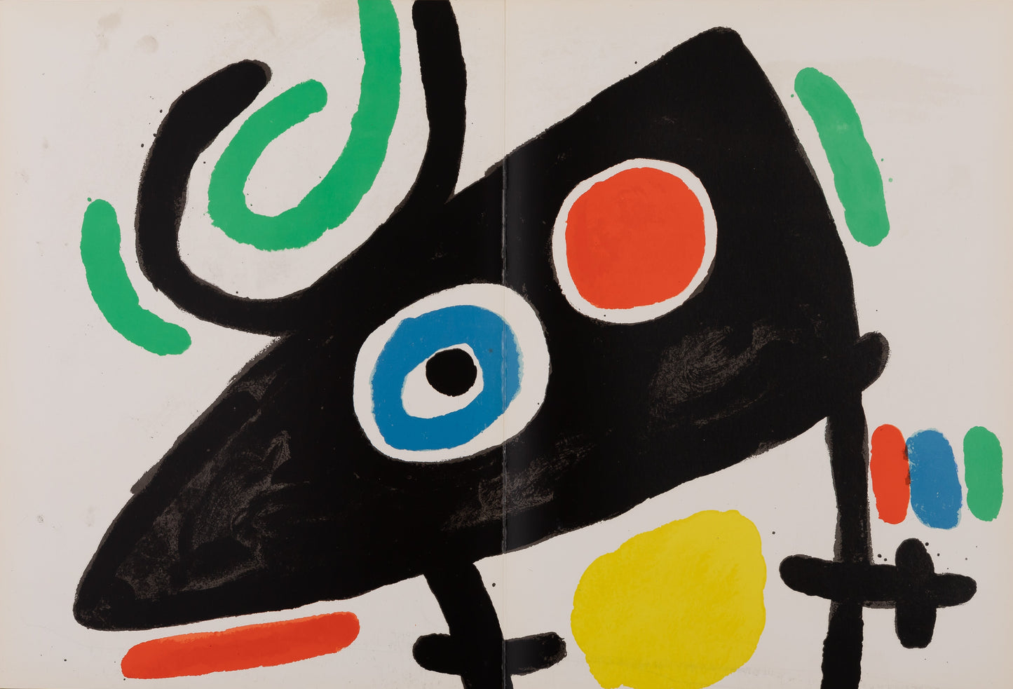 Joan MIRO : Tapis de Tarragona IV - Lithographie en couleurs