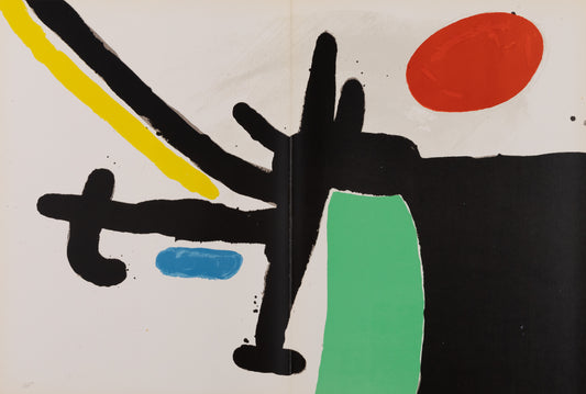 Joan MIRO : Tapis de Tarragona V - Lithographie en couleurs