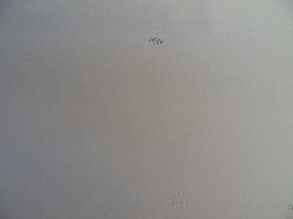 Mily POSSOZ : Le petit garçon s'habille - Gravure originale signée