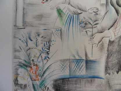 Mily POSSOZ : Les fleuristes - Eau-forte originale signée