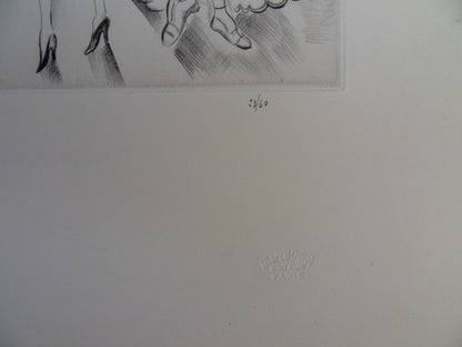 Mily POSSOZ : Les lectrices - Gravure originale signée